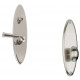 Von Morris 97320 Oval/Westown Handleset With Knob, Highly Polished Brass, Uncoated