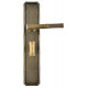 Von Morris 97160 Bamboo Deco Handleset With Lever, Dark Oxidized Satin Bronze, Oil Rubbed