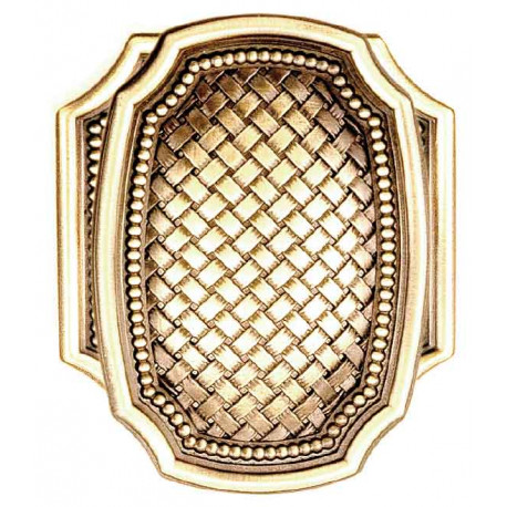 Von Morris 90729/57262 Weave Knob With Large Weave Rose, Entry Mortise