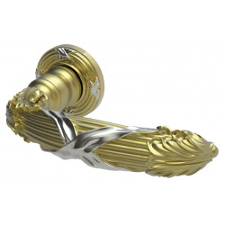 Von Morris 8822/5217 Small Ribbon & Reed Lever With Small Ribbon & Reed Rose, IML Mortise Sets