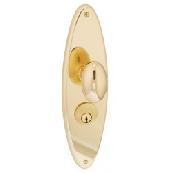 Von Morris 8130 Westown Escutcheon Sets With Large Oval Knob, IML Mortise Sets