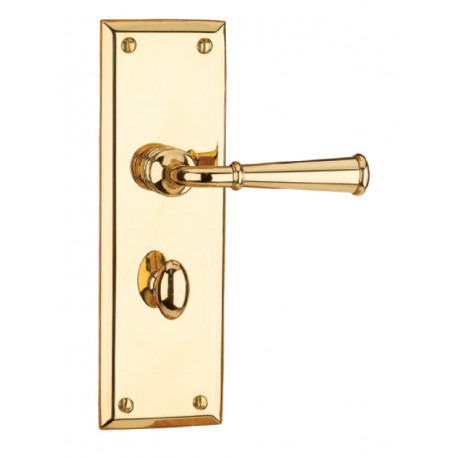 Von Morris 8121 Small Abington Escutcheon Sets With Small Turned Lever, IML Mortise Sets