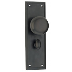 Von Morris 8120 Small Abington Escutcheon Set With Mushroom Knob, Tubular Latch Sets