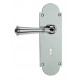 Von Morris 8111 Small Newtown Escutcheon Sets With Small Turned Lever, Tubular Latch Sets