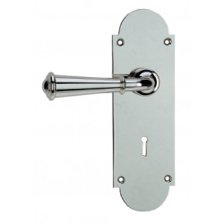 Von Morris 8111 Small Newtown Escutcheon Sets With Small Turned Lever, Tubular Latch Sets