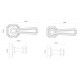 Von Morris 32072 Weave Lever With Large Weave Rose, Tubular Latch Sets