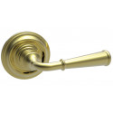 Von Morris 21012 Small Turned Lever With Large Colonial Rose, Tubular Latch Sets