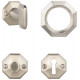 Von Morris 08182 Small Moorestown Knob With Large Moorestown Rose, Tubular Latch Sets