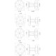 Von Morris 0817/5826 Small Moorestown Knob With Large Moorestown Rose, IML Mortise Sets