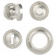 Von Morris 06261 Beaded Knob With Small Beaded Rose, Tubular Latch Sets
