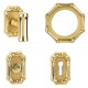 Von Morris 05251 Bamboo Knob With Small Bamboo Rose, Tubular Latch Sets