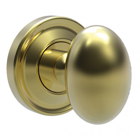 Von Morris 01101 Small Oval Knob With Small Traditional Rose, Tubular Latch Sets