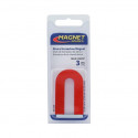 Magnet Source 07225 Alnico Horseshoe Magnet with Keeper, Red, 2.0" H, 3 lbs. (1 pc.)