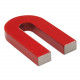 Magnet Source 07225 Alnico Horseshoe Magnet with Keeper, Red, 2.0" H, 3 lbs. (1 pc.)