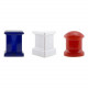 Magnet Source 07507 Neodymium Push Pin Magnets, Red Circles, Blue Squares, White Triangles (6 pcs.)