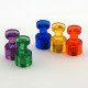 Magnet Source 08013 Neodymium Push Pin Magnets, Red, Yellow, Blue, Green, Purple 10 Pcs.