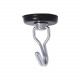 Magnet Source 07580 Rotating Magnetic Hook, Swivels 360° and Swings 180°, 65 lbs. Max Force (1 pc.)