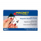 Magnet Source 40 Magnetic Buisness Cards with Adhesive 3.50"L x 2"W
