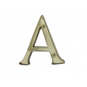 Cal Royal SBL2J US3 2" Solid Brass Letter A-Z,Finish-Bright Brass