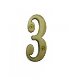 Cal-Royal SBN 3" or 4" Solid Brass Number 0-9, Thickness-3/16"