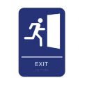 Cal-Royal CAEXT69 Exit, With Braille, Text