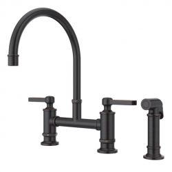 Pfister LG31-TD Port Haven Bridge Kitchen Faucet with Side Spray