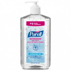 GOJO PURELL 3023-12 Advanced Instant Hand Sanitizer, 12 Pack, Clear