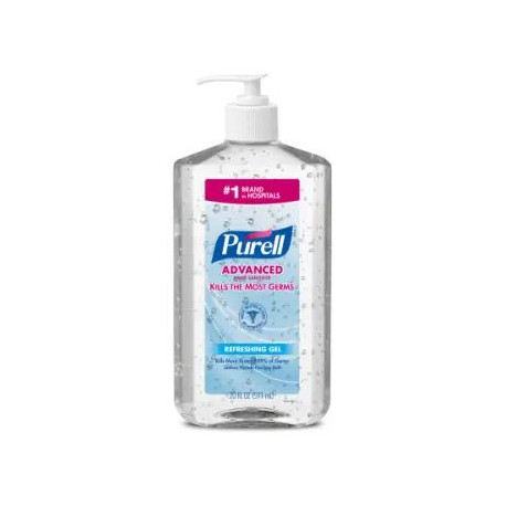 GOJO PURELL 3023-12 Advanced Instant Hand Sanitizer, 12 Pack, Clear