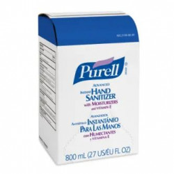GOJO PURELL 9657-12 Advanced Instant Hand Sanitizer - 800 mL, 12 Pack, Clear