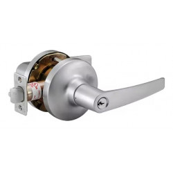 Delaney F-Series MD Style Grade 1 Cylindrical Lever, Dull Chrome