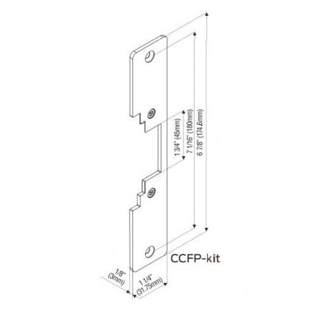 Locknetics CCFP-KIT-10B Radius Corner Faceplate