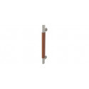 Rockwood RM6240 Leather Oval - Ergonomic Pull - Flat Oval, 3/4" x 1-1/2" Diameter Posts