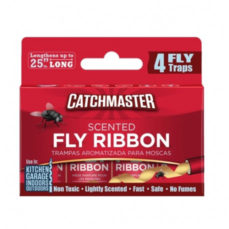 Catchmaster 9144M4 Scented Bug & Fly Ribbon, 4 Pack