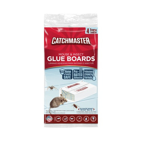 Catchmaster 1872SD Mouse Insect & Snake Glue Board, 4 Pack