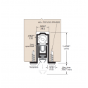 ZERO 320AA Mortised Automatic Door Bottom, Light Duty, Finish-Clear Anodized