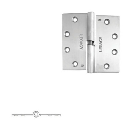 Legacy Manufacturing 1559SS Cam Lift Mortised Hinge, Finish-Stainless Steel