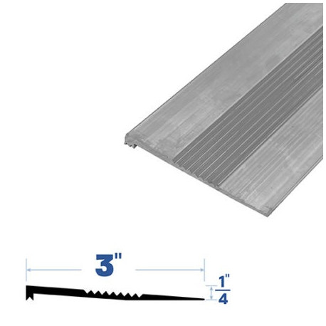 Legacy Manufacturing 3532MA Threshold (3" by 1/4"), Finish-Mill Aluminum