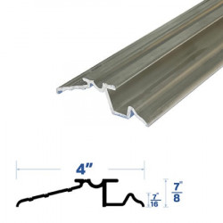 Legacy Manufacturing 3934MA Threshold (4" by 7/8"), Finish-Mill Aluminum