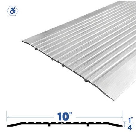 Legacy Manufacturing 30145MA Threshold (10" by 1/4"), Finish-Mill Aluminum