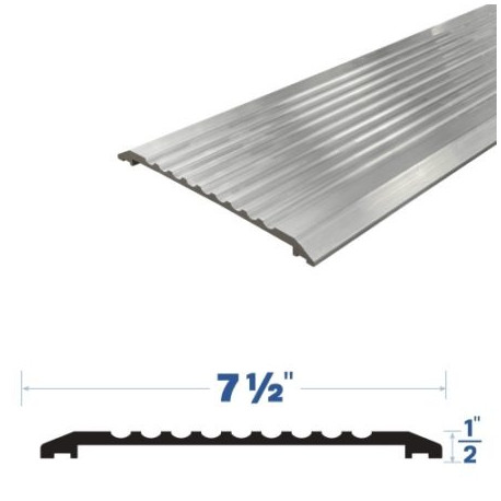 Legacy Manufacturing 35756MA Threshold (7-1/2" by 1/2"), Finish-Mill Aluminum