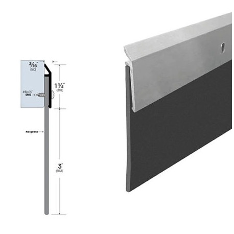 Legacy Manufacturing 7936SS Door Sweep,Finish-Stainless Steel