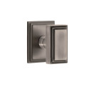 Grandeur Carre Square Rossette w/ Carre Brass Knob