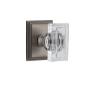 Grandeur Carre Square Rossette w/ Carre Crystal Knob