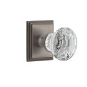 Grandeur Carre Square Rossette w/ Brilliant Crystal Knob