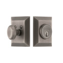 Grandeur Fifth Avenue Square Single Cylinder Deadbolt, Keyed Alike