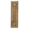 Brass Accents A04-P720 Nantucket Push and Pull Plate - Exterior 3-3/4" x 13-7/8"
