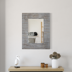 Bain Signature Winslet Rectangualr Wood Decorative Mirror