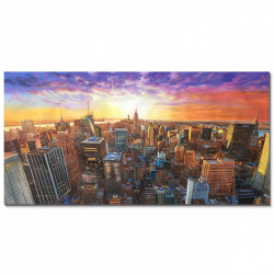 Bain Signature City View Hand Painted Canvas