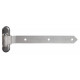 Locinox 3DW-HDG 180 Deg. 3-Way Adjustable Strap Hinge, Hot-Dip Galvanised Steel