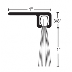 NGP D648 Aluminum Nylon Brush Seal